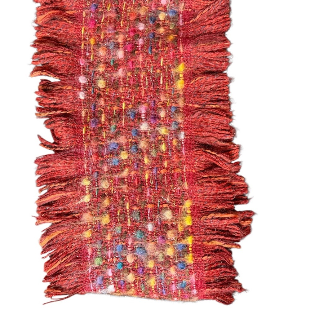 Franco Ferrari Wool Blend Woven Scarf - Picture 3 of 4